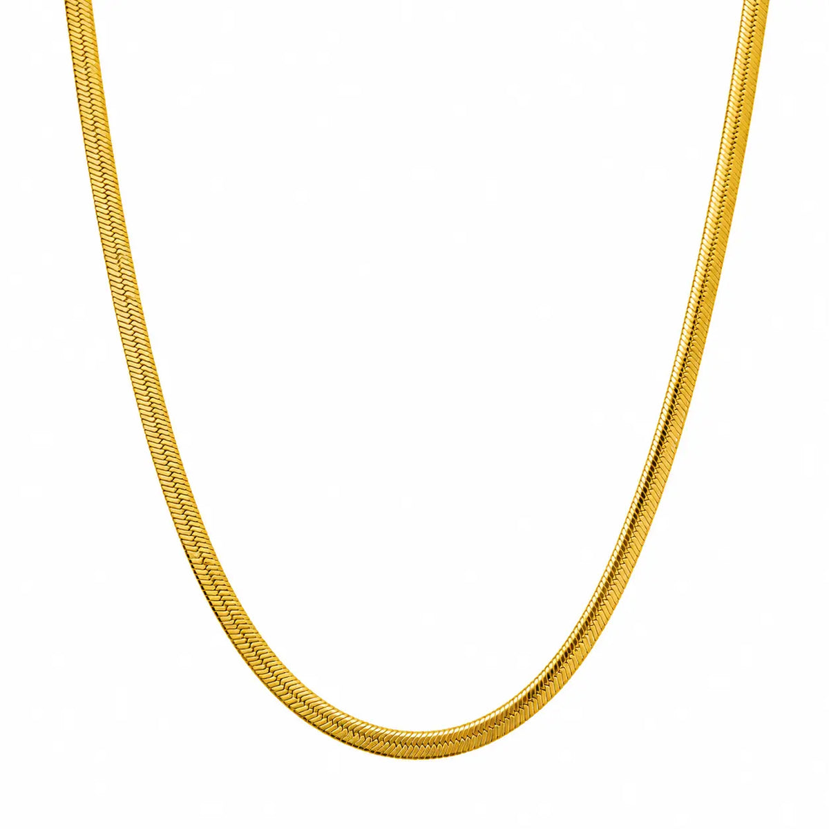 Classic Golden Snake Chain Necklace