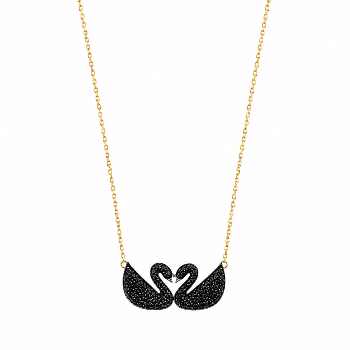 Black Swan Duo Pendant Necklace