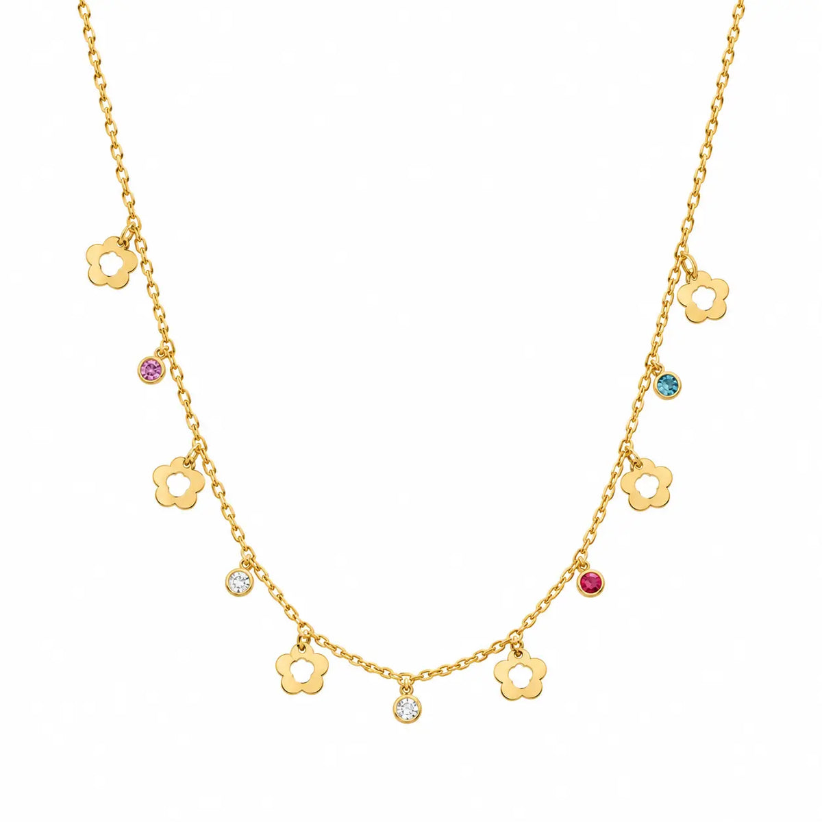 Golden Evil Eye Charm Necklace