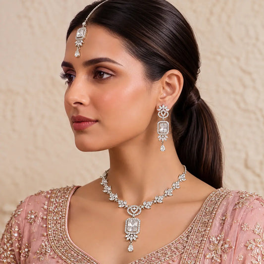 Celestial Radiance 1 Karat Signature Jewellery Set