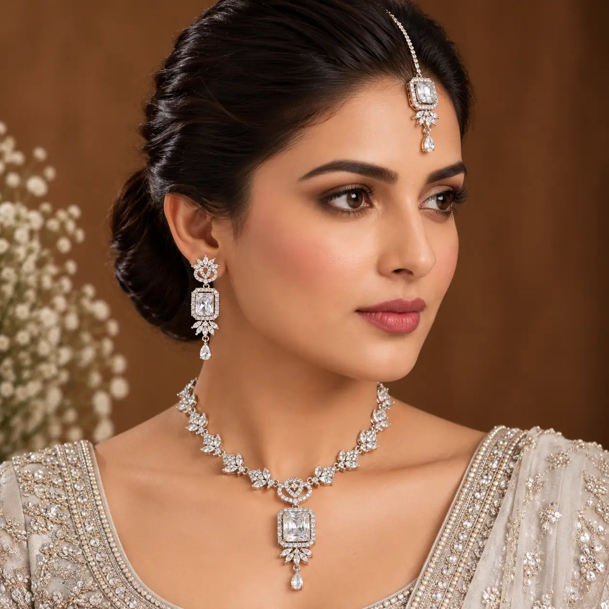 Celestial Radiance 1 Karat Signature Jewellery Set